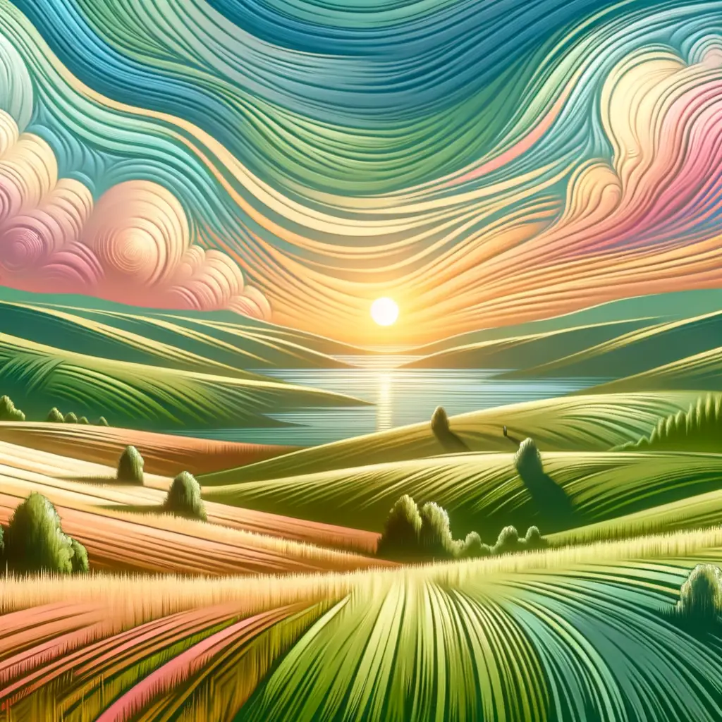 Embrace in Dawn's Graffiti: A Meadow's Therapeutic Journey