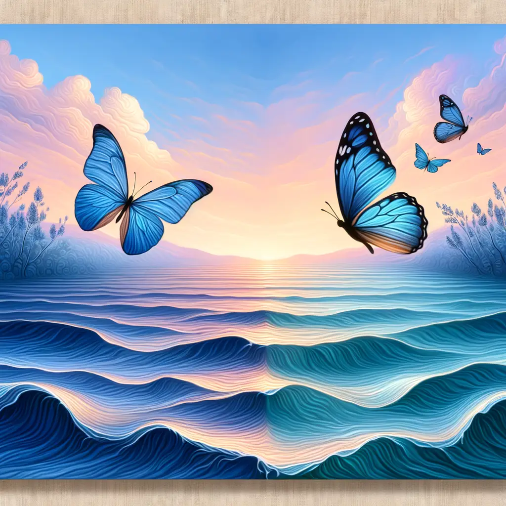Whispers of Transformation: Wings Unfurled at Dusk