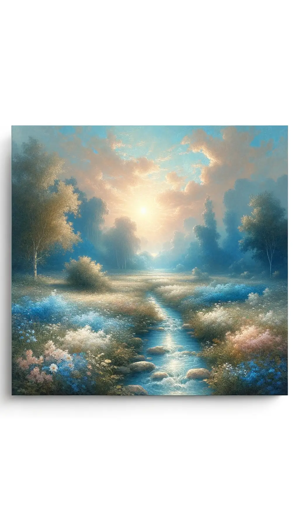 Serenade of Blooming Meadows: Symphony of Azure Renewal
