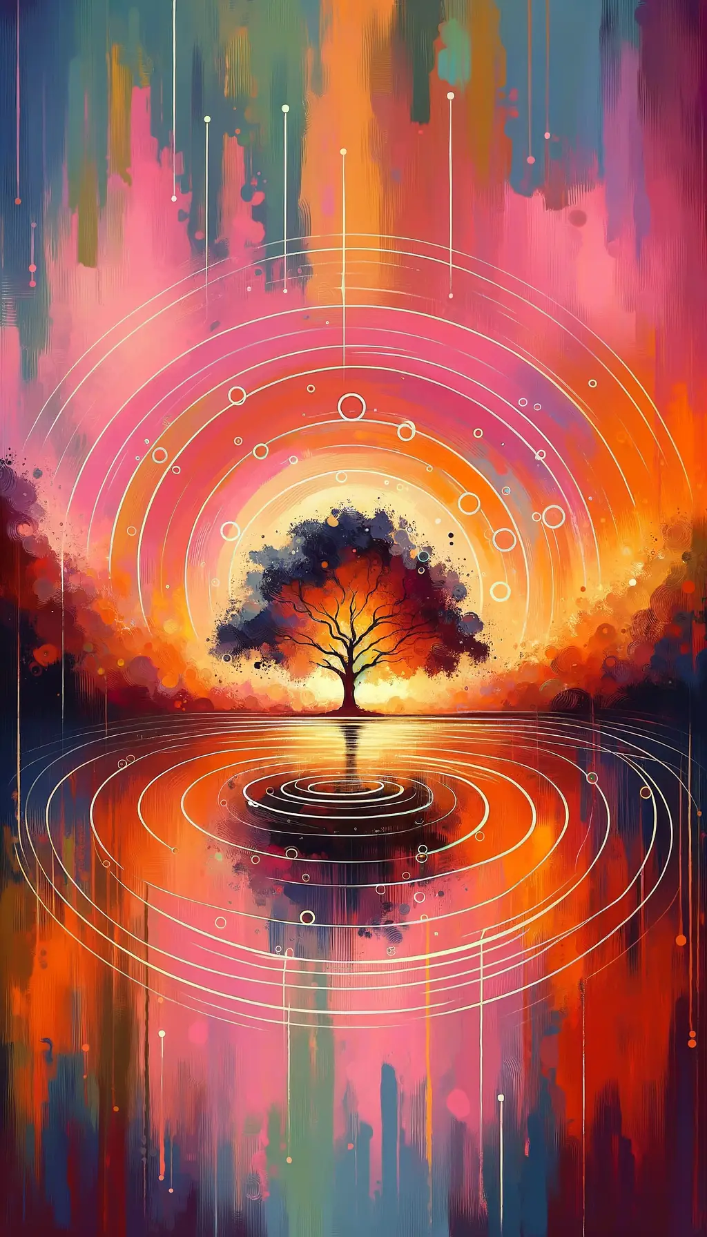 Resilient Reverie: Dawn's Embrace, Whispers of Still Waters