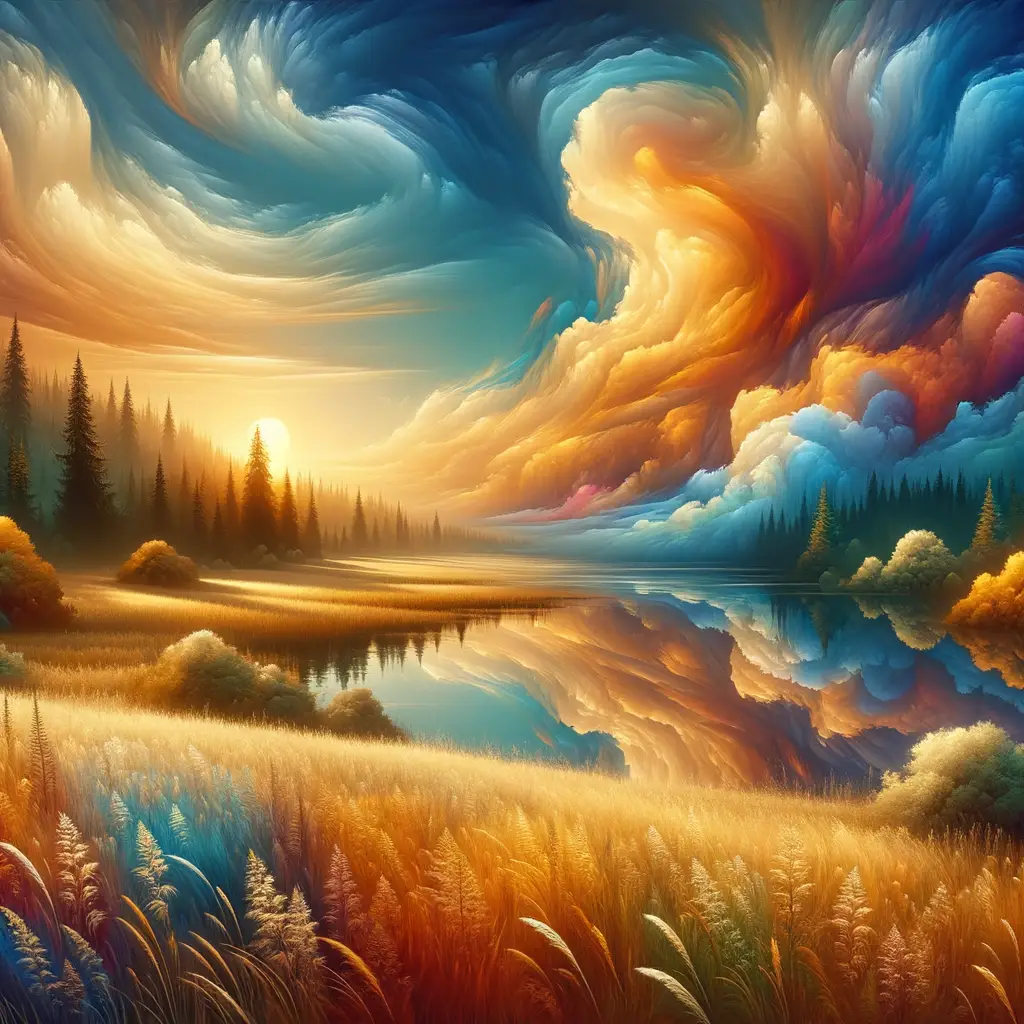 Golden Embrace: Symphony of Growth and Tranquility