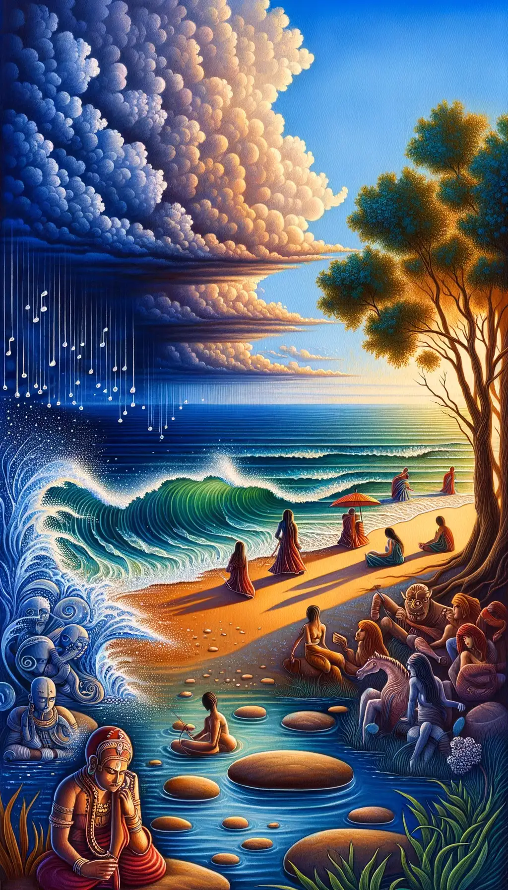 Whispers of Monsoon: Melodies of the Emotion Sea