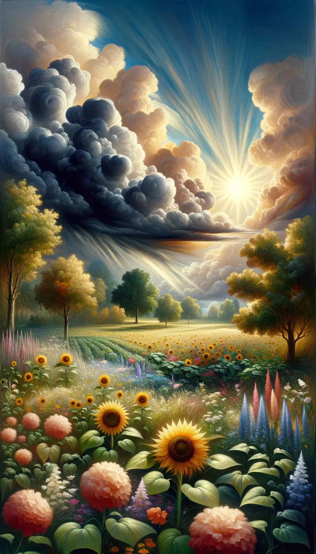 Songs of Solitude: A Sunflower's Resilience Amidst Marital Storms