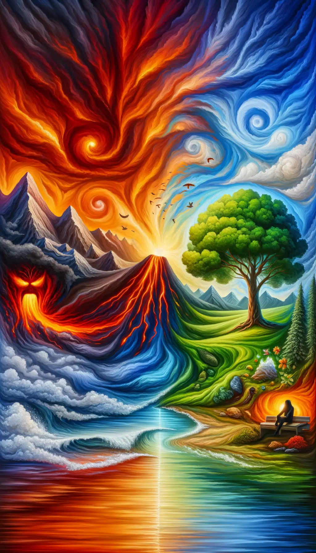 Ember's Embrace: Evolving Serenity of Anger's Fire