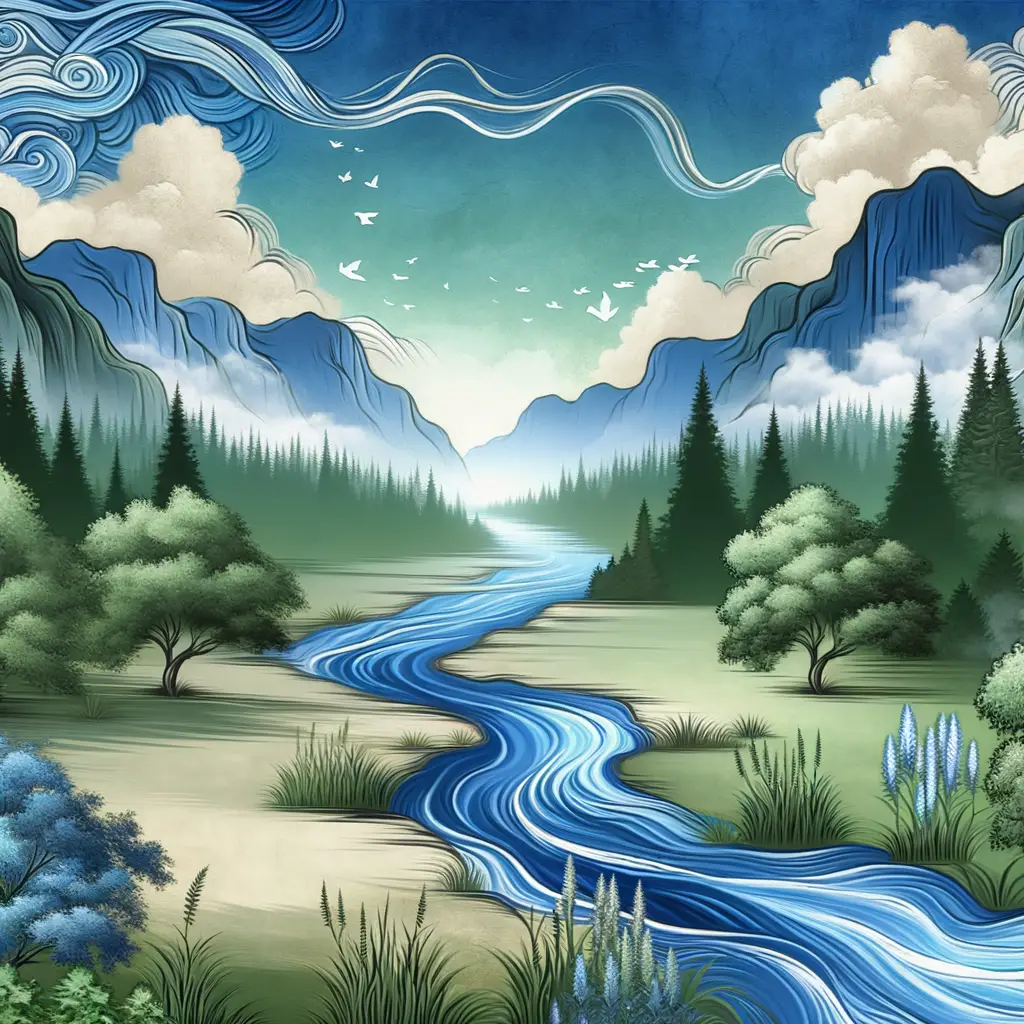 Whispers of Tranquil Waters: A Journey through Green Serenity