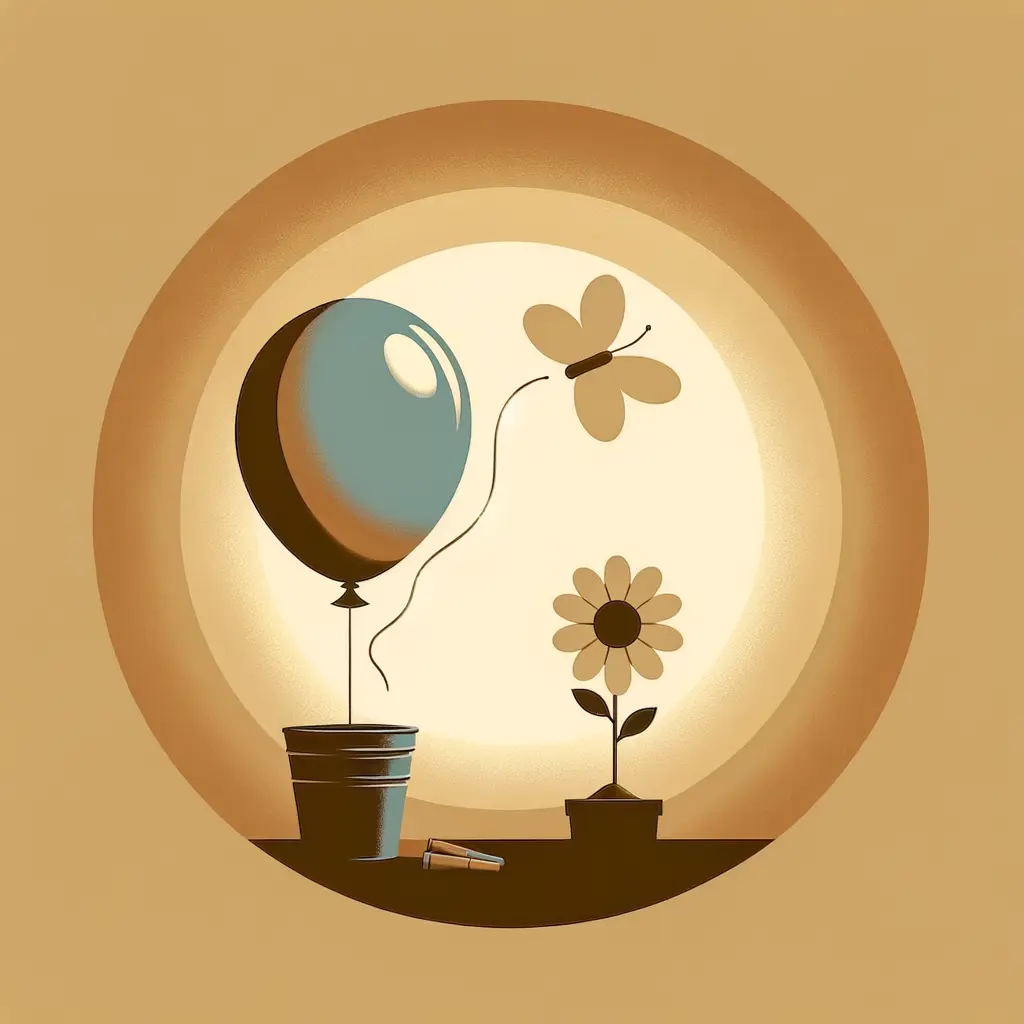 Wilted Whisper of Release: Blossoming Hope Within