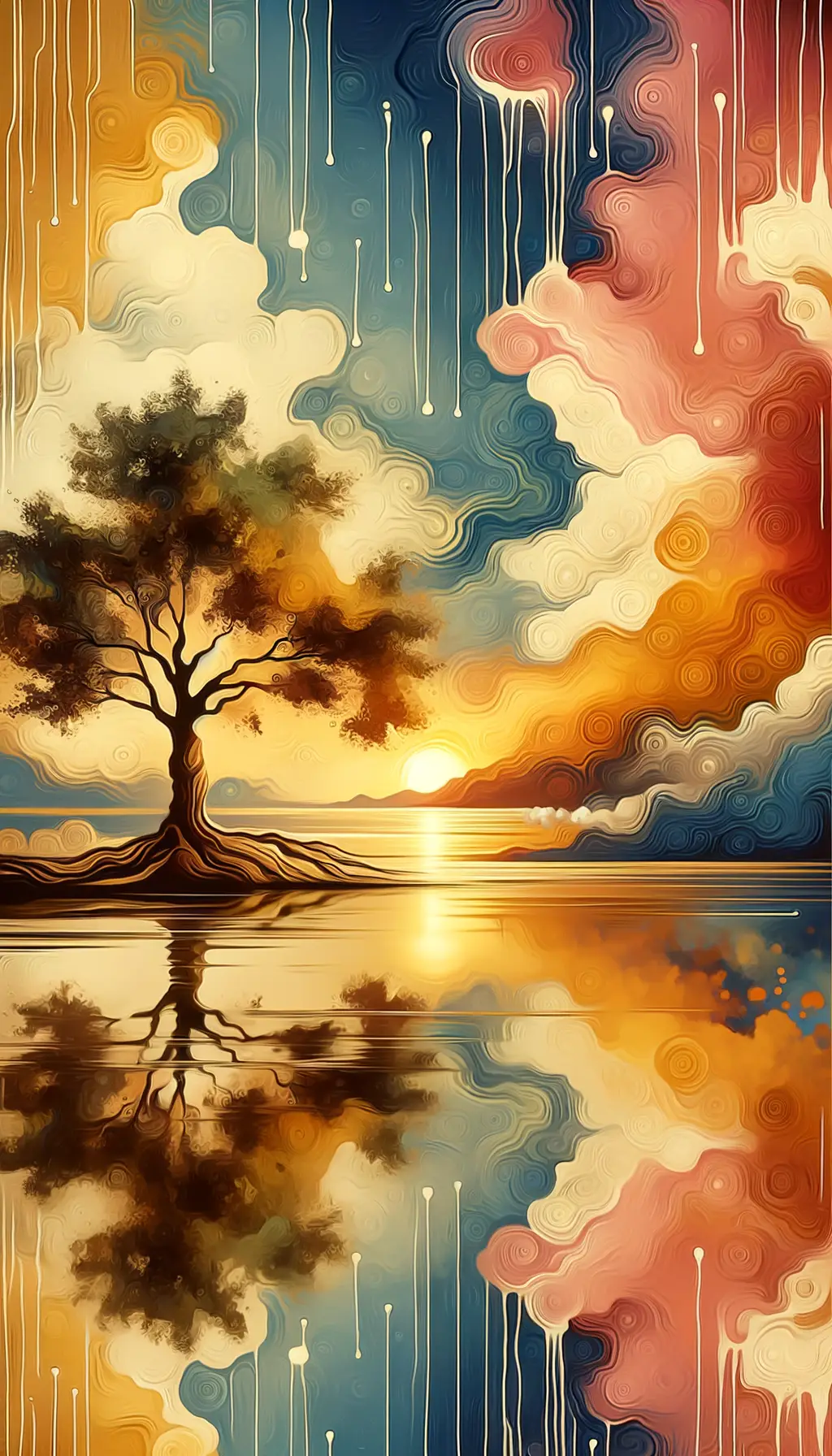 Elegy of Resilience: Whispered Growth in Sunset's Embrace