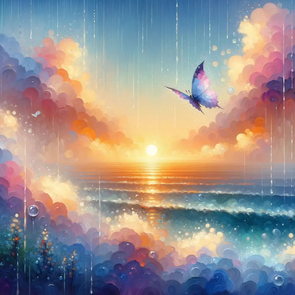 Gentle Rain, Sunset Whispers: Muse of Transformation