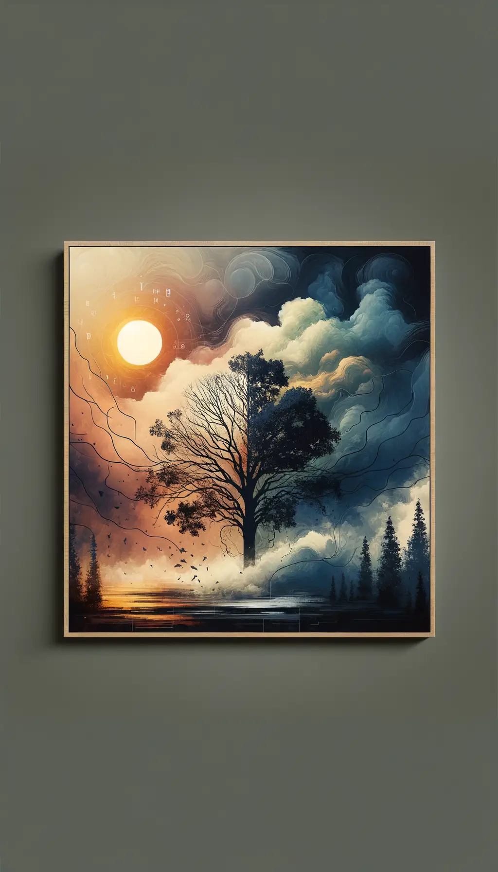 Resilience Reverie: Dawn of Hope in the Oak's Embrace