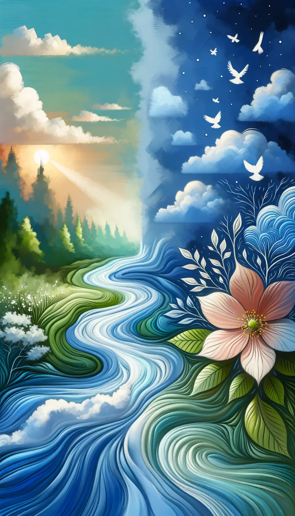 Whispers of Transformation: Empathy Blossoming by the Emerald Stream