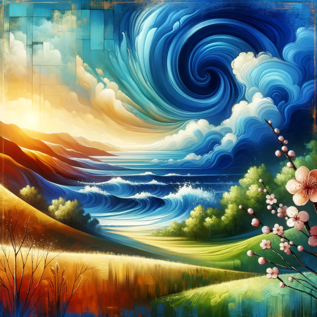 Whispers of the Soul: Blossoms in the Blue Embrace