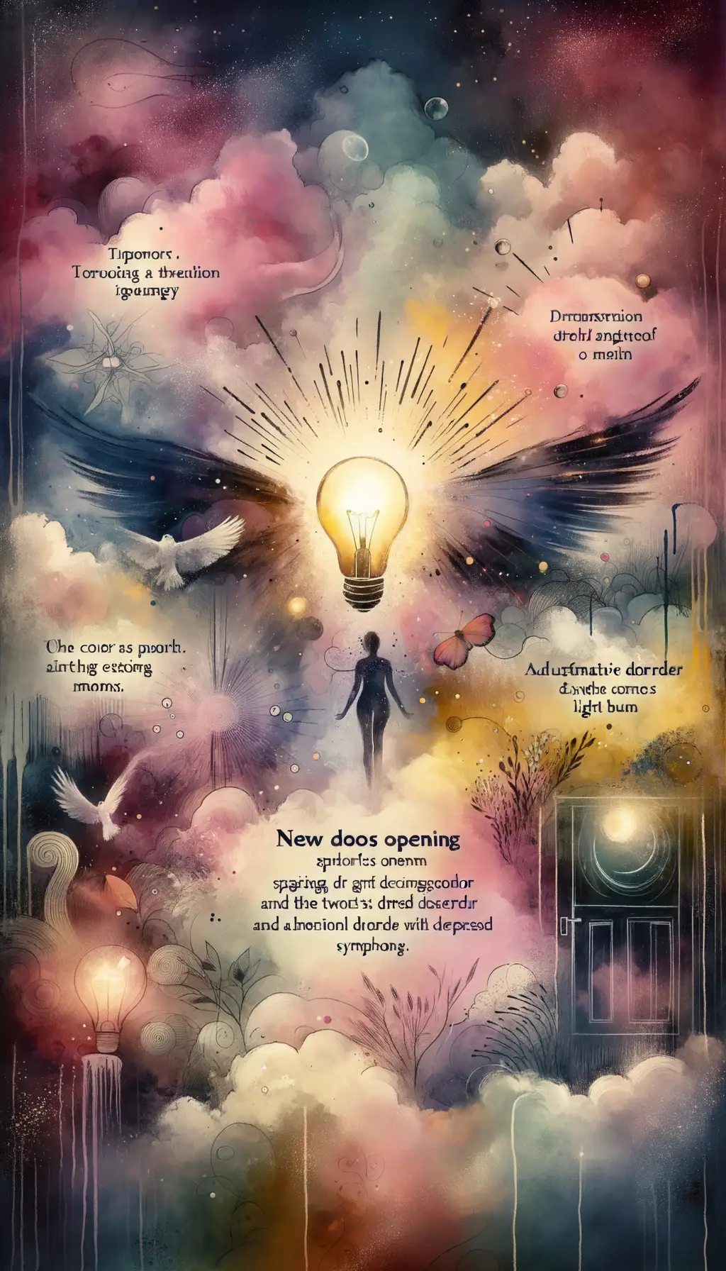 Whispers of Renewal in Ink: Melodies of Inner Light