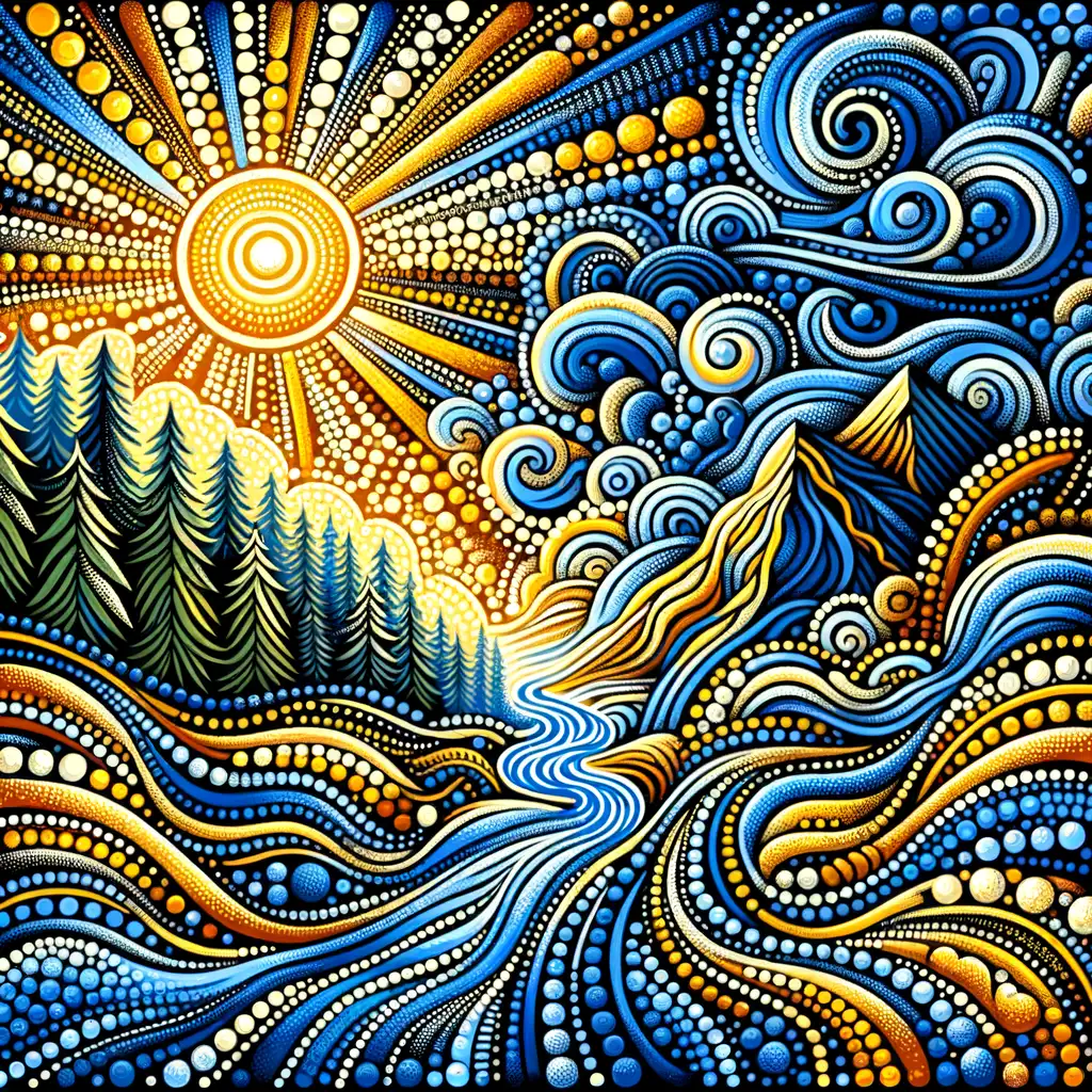 Harmony's Embrace: Sunlit Whispers in the Storm