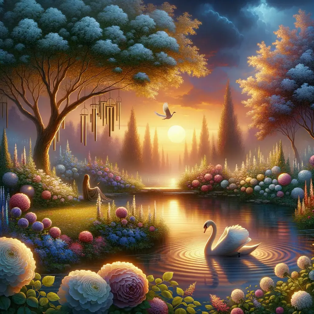 Twilight's Melodic Reverie: The Swan's Song of Healing