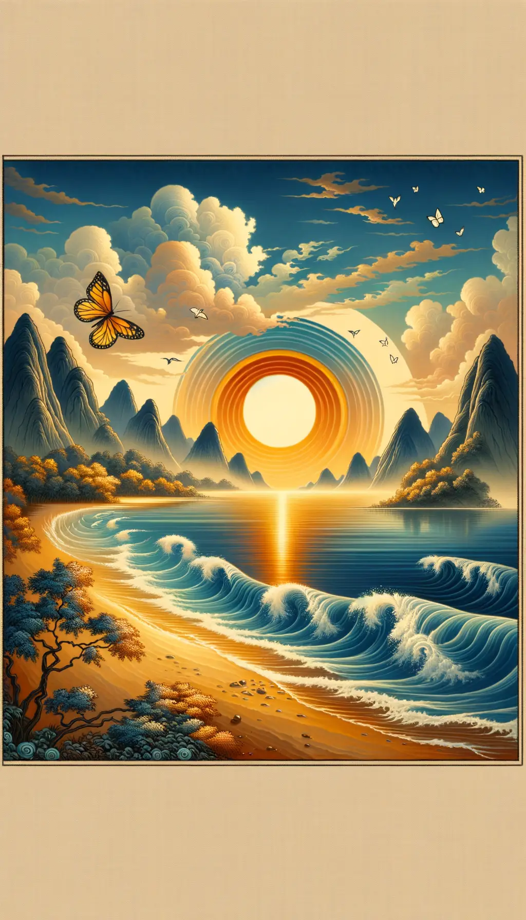 Whispers of Renewal: Solace at Sunset
