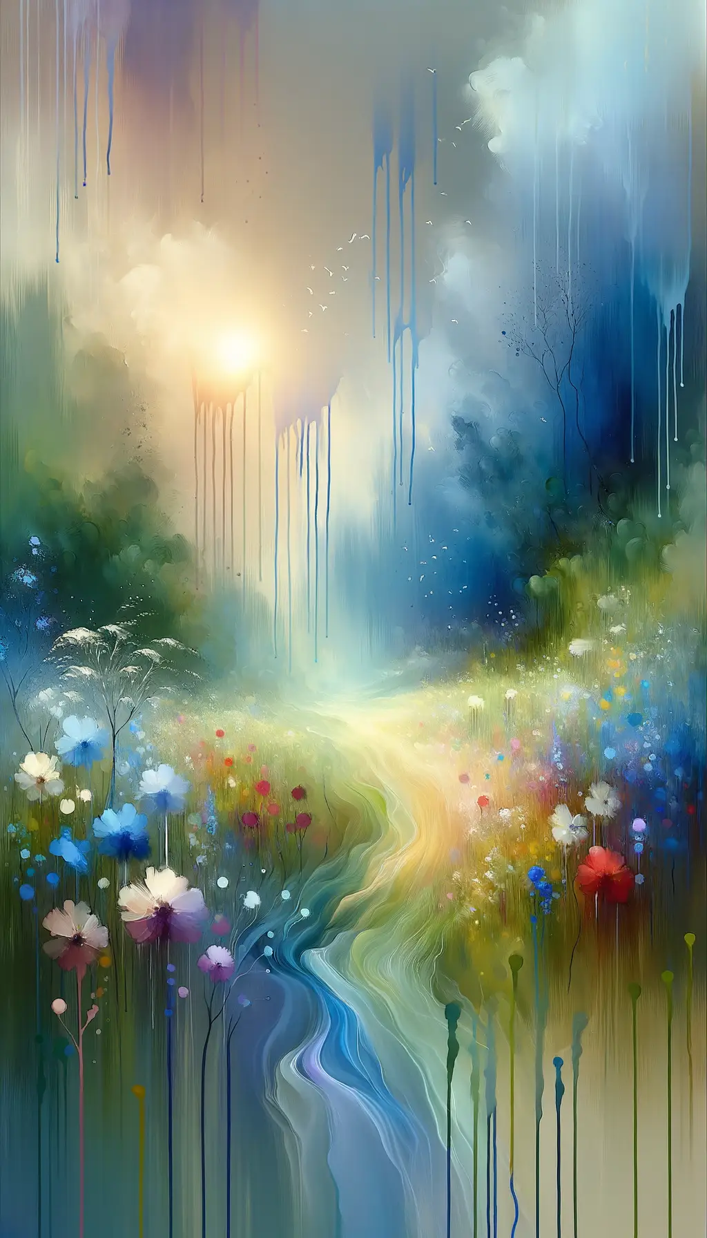 Aurora's Whispers: Meadow of Renewal