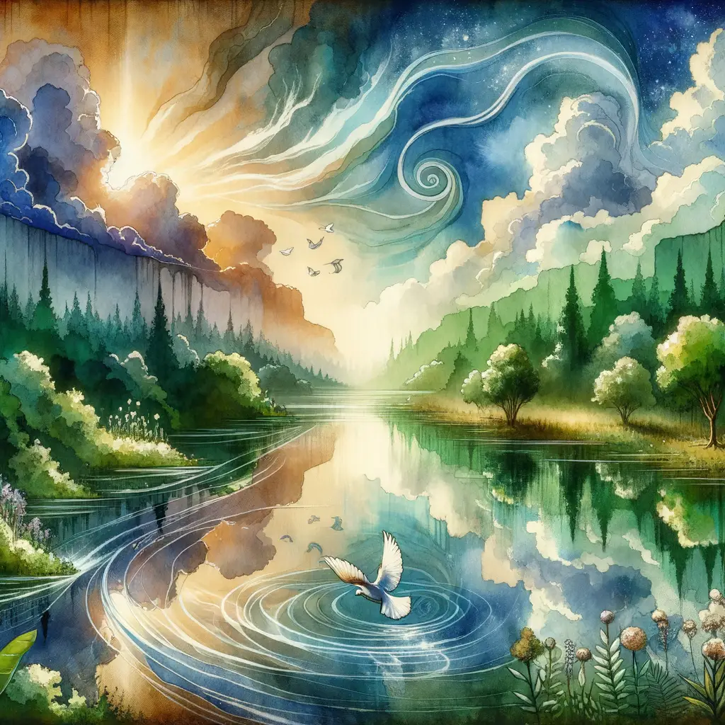 Ethereal Reverie: A Soul's Symphony in Watercolor