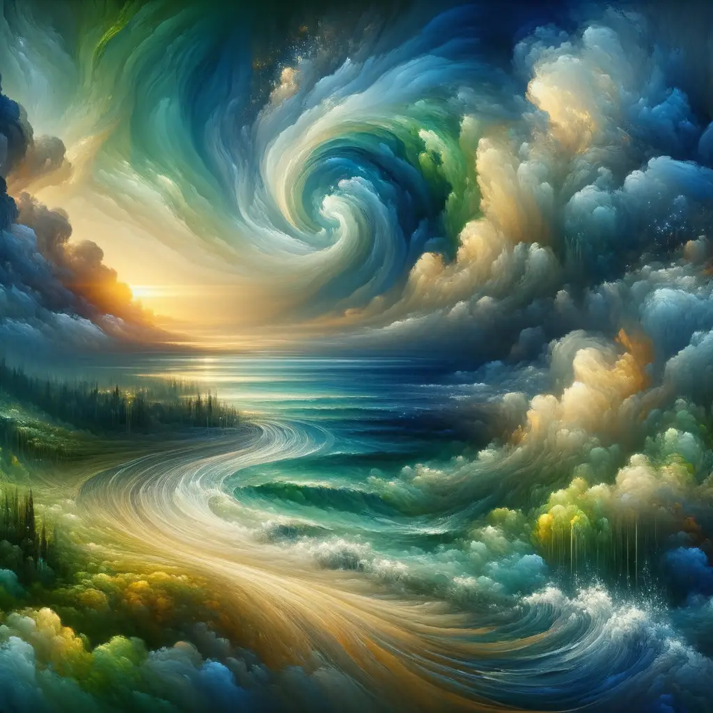 Glistening Reverie: Pathways of Renewal and Serenity