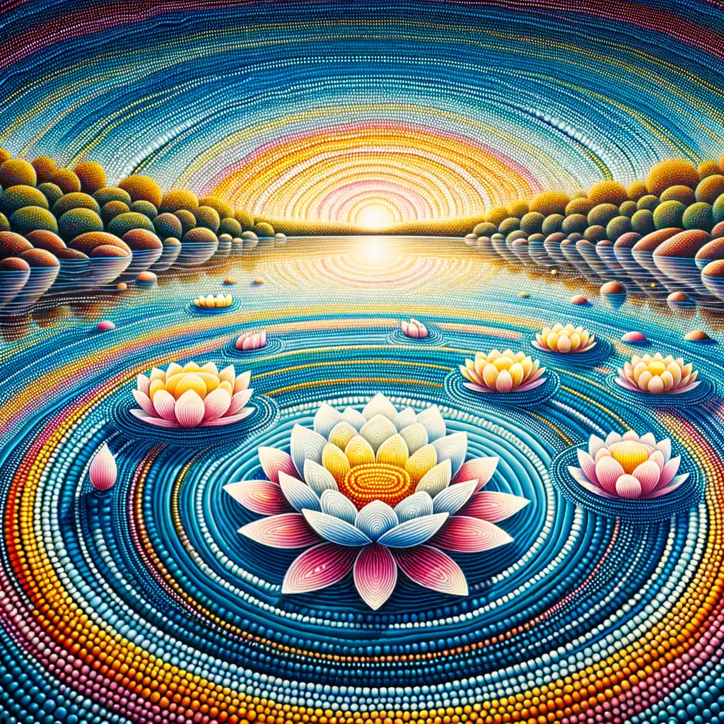 Blooming Serenity: Navigating Shadows, Finding Light