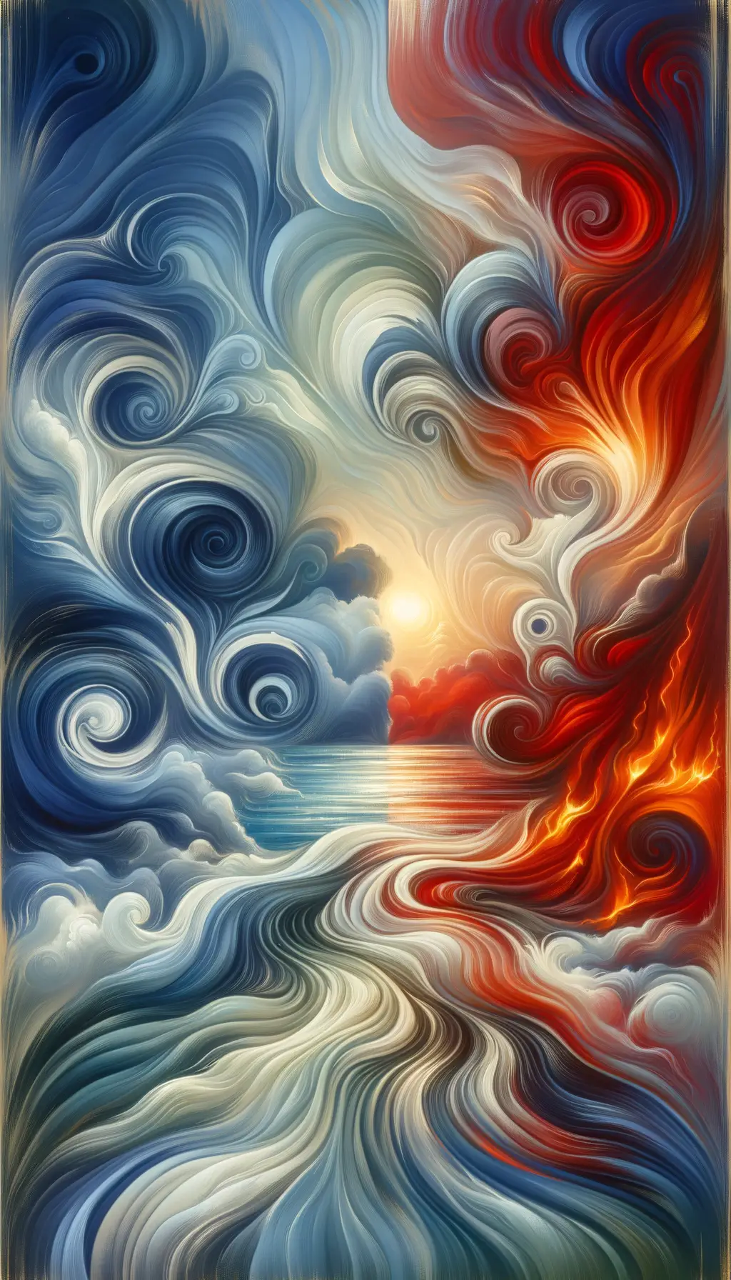 Rivers of Resilience: A Tapestry of Tranquil Waters and Fiery Storms