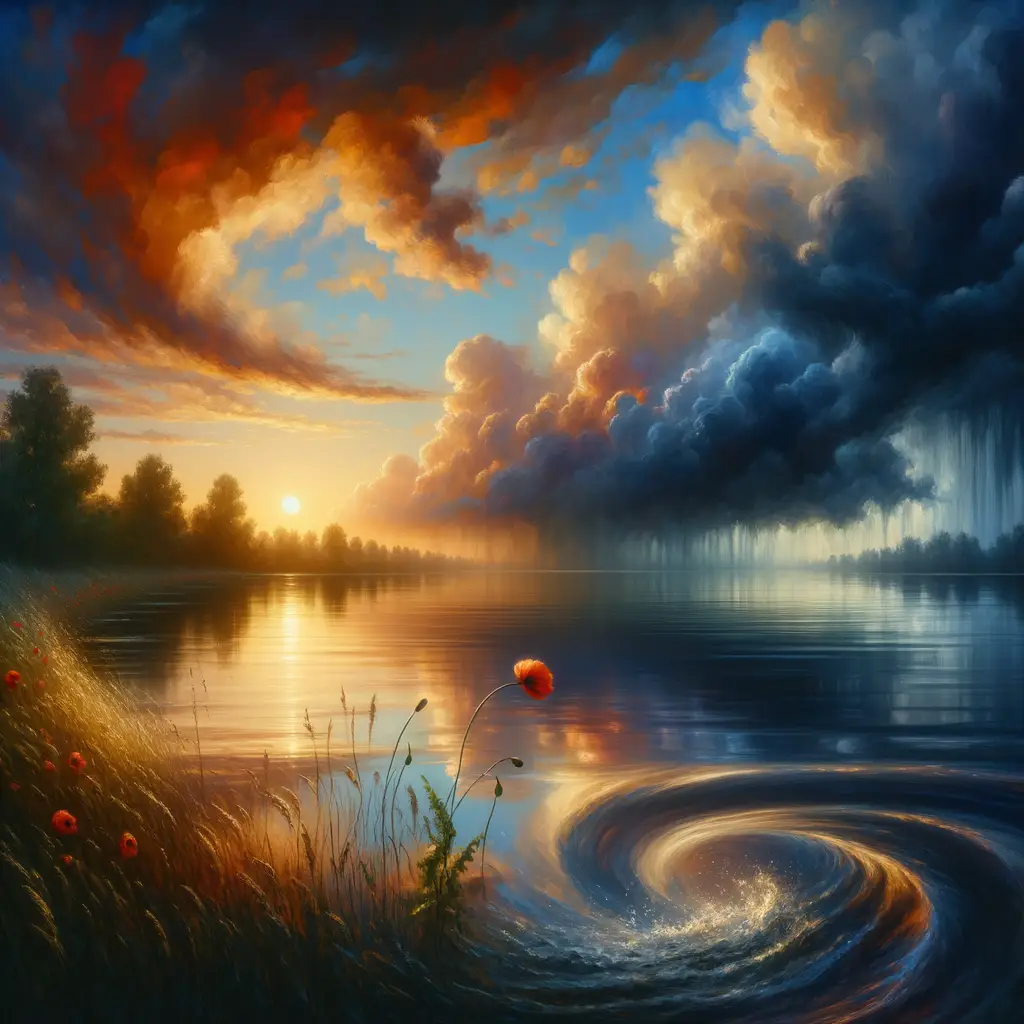 Whispers of Twilight: The Dance of Restless Poppies