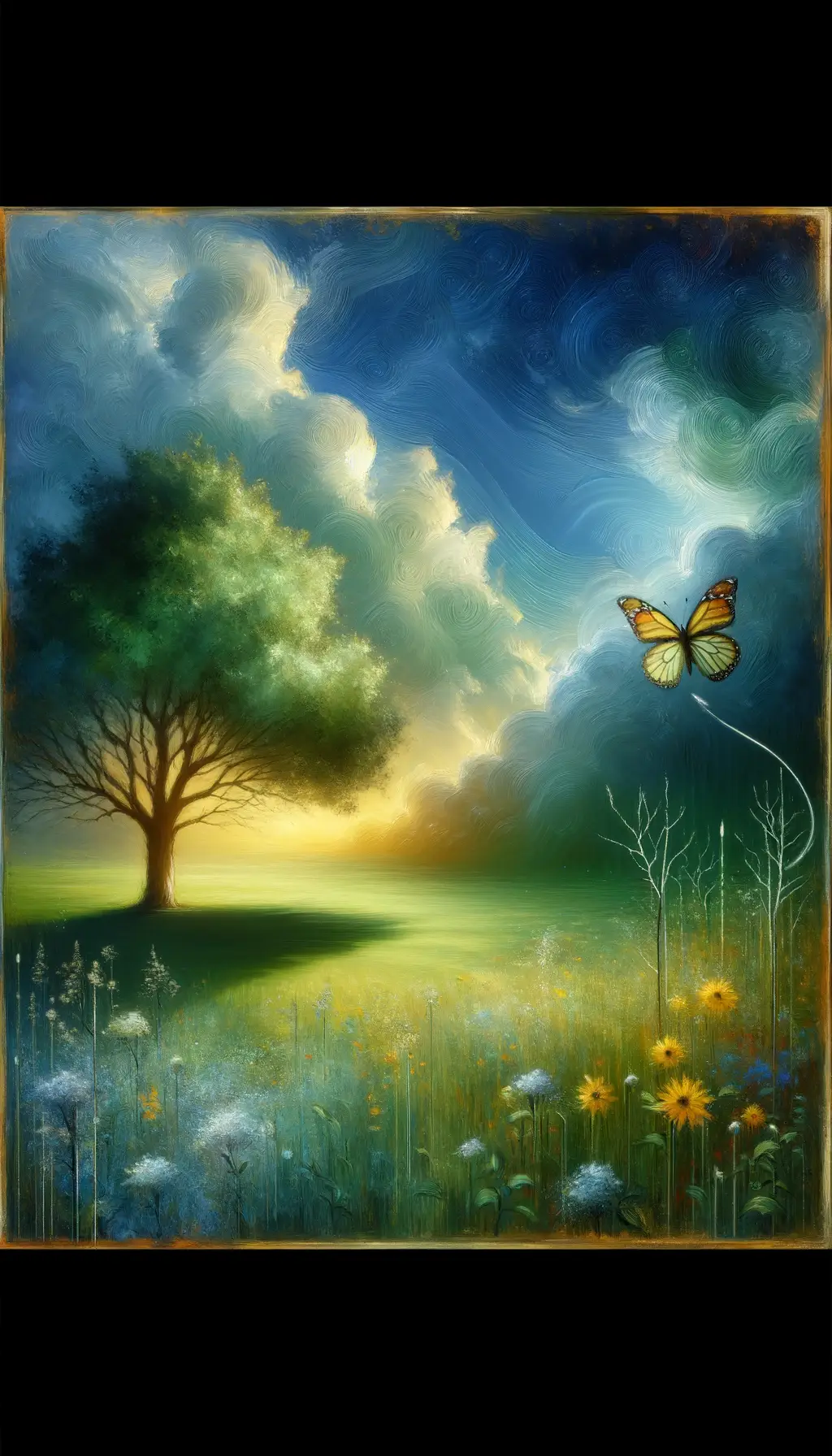 Eternal Resilience: A Soul's Blossoming Amidst Storms
