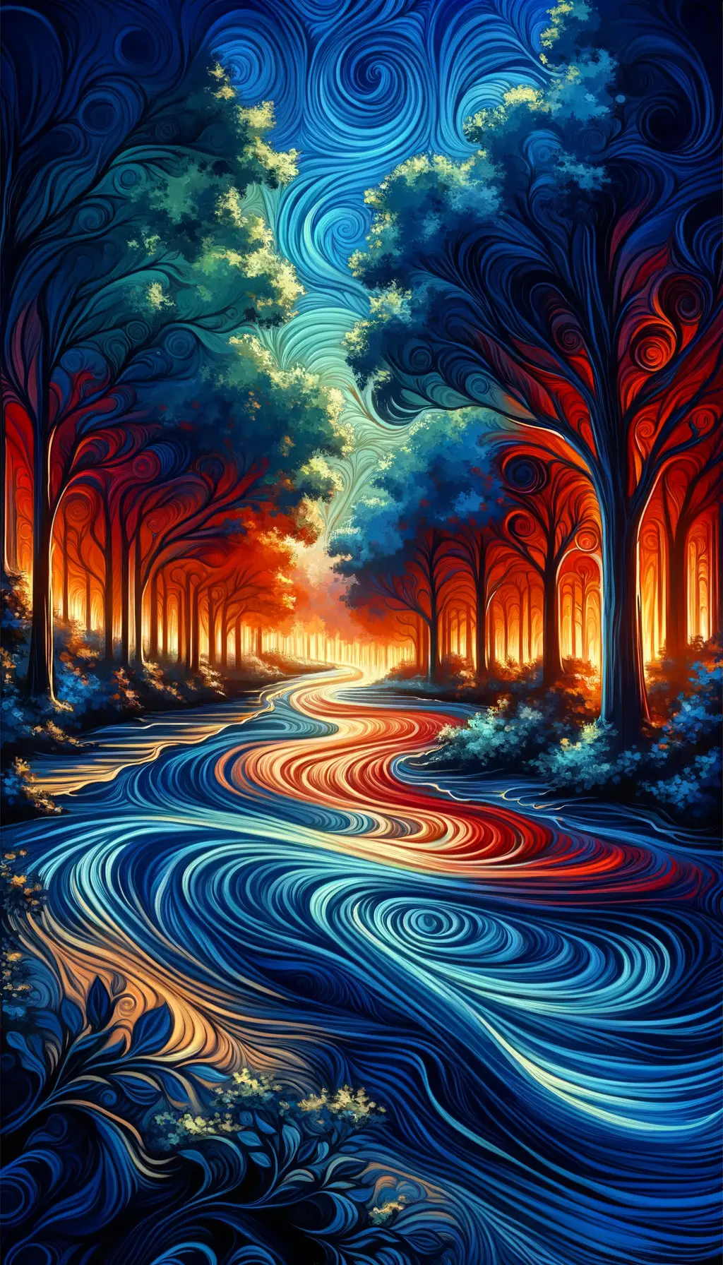 Whispers of the Heart: A Midnight River's Emotional Journey