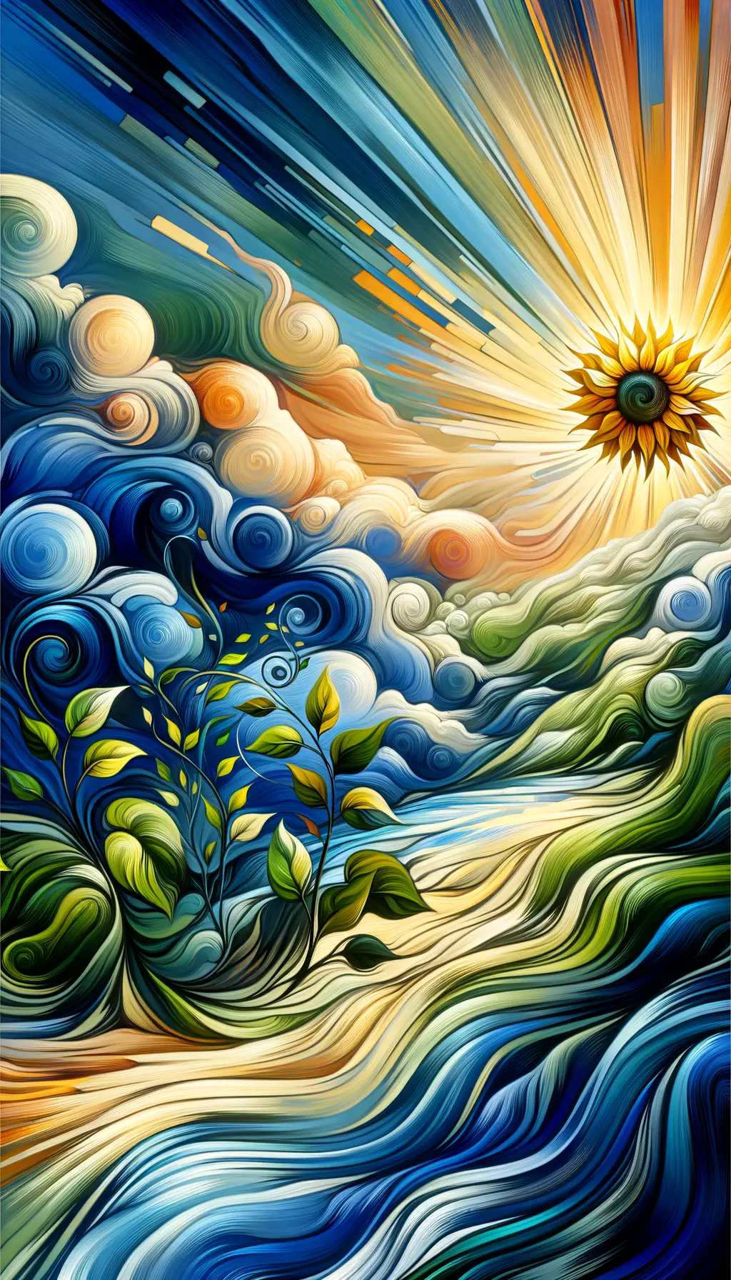 Whispers of Tranquility: Embrace of Sunflowers