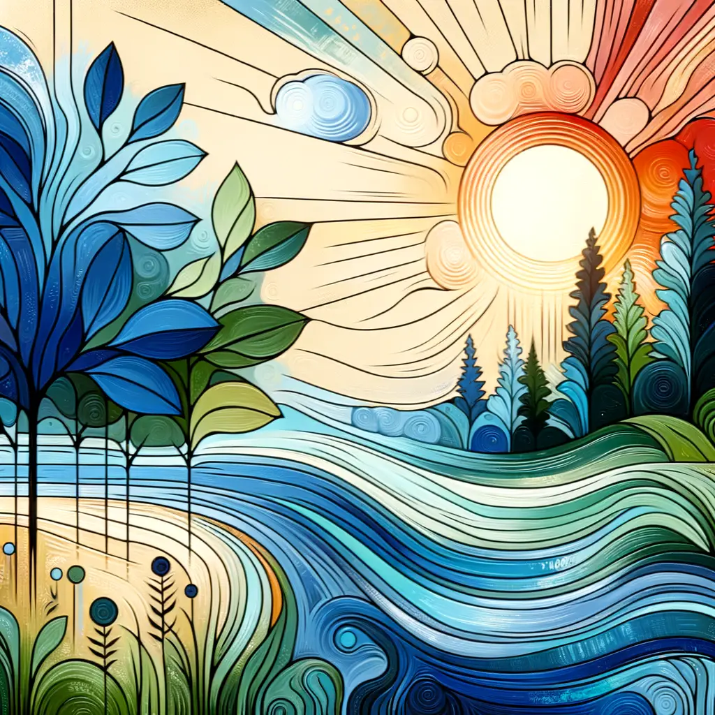 Whispers of Healing: Dawn's Embrace in Oceanic Tranquility