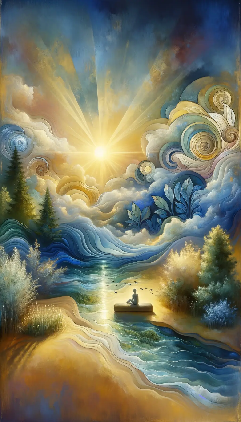 Whispers of Resilience: Azure Moonlight's Serenade