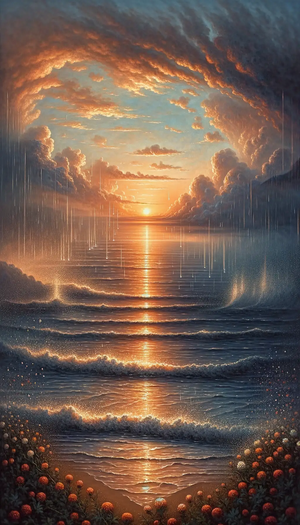 Twilight's Embrace: Therapy's Symphony of Rain and Sea