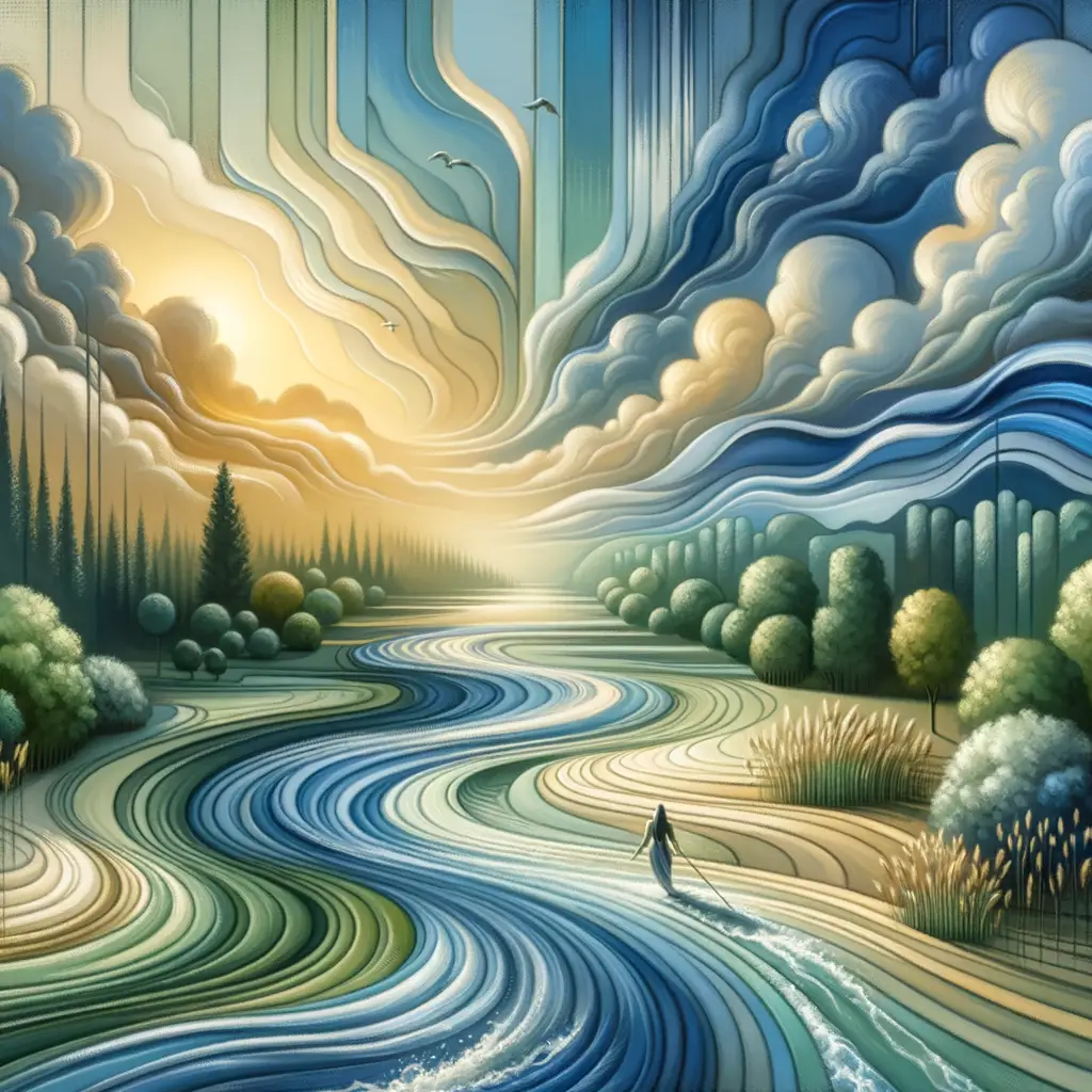 Ethereal Resonance: Reflections of Tranquility in Water and Sky