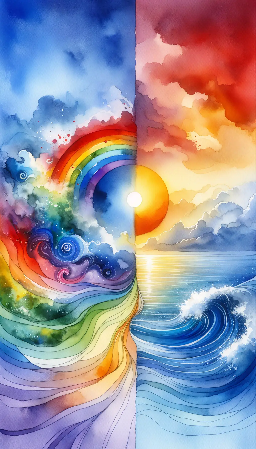 Ethereal Mosaic: Whispers of Healing Waters