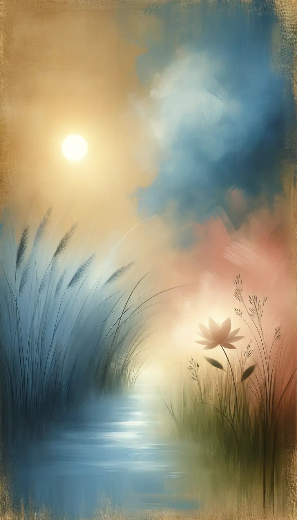 Serenity's Blossom: Embracing Light and Growth