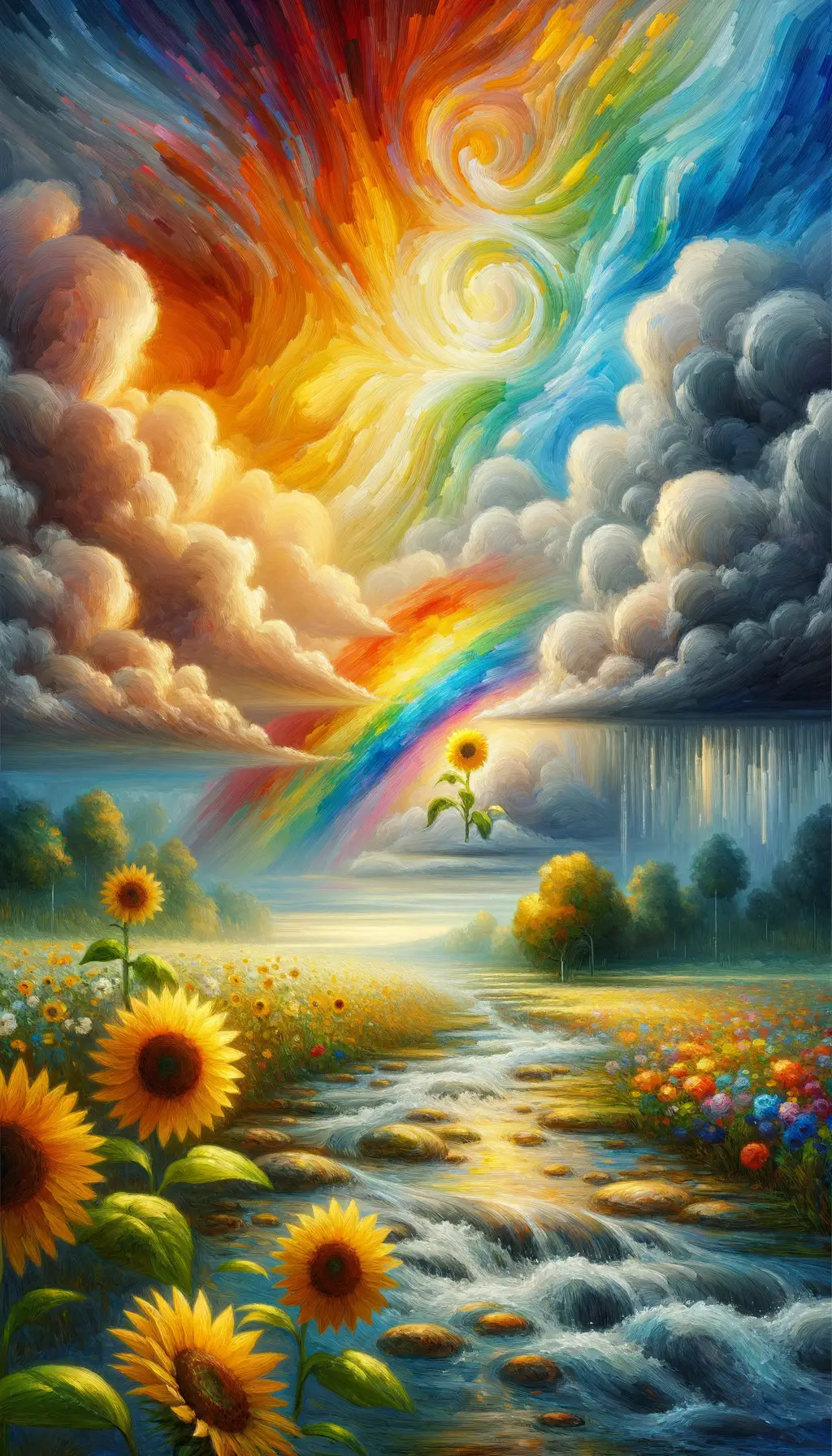 The Blossoming Journey: A Sunflower's Enlightenment