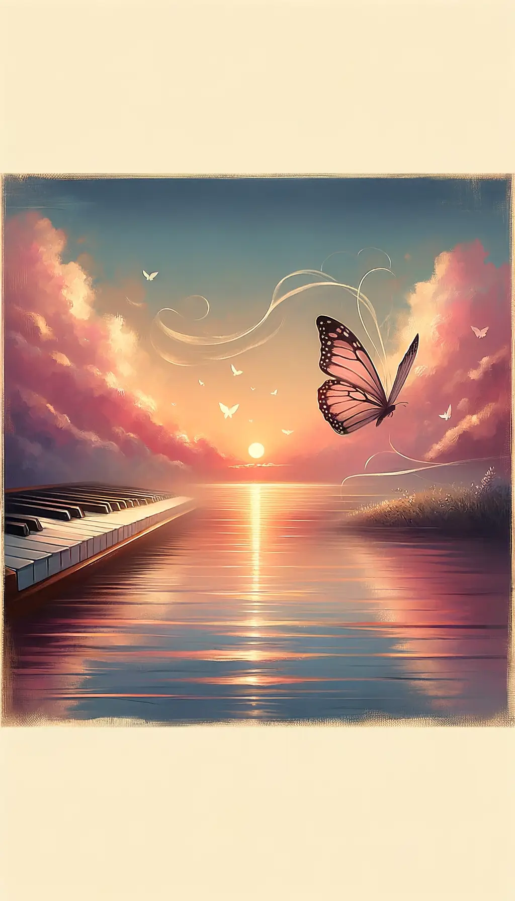 Whispers of the Sunset: Ephemeral Serenity in Rococo Harmony