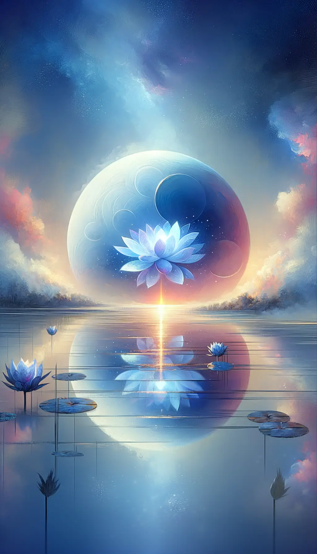 Whispers of Lotus Bloom: Sunset's Healing Embrace