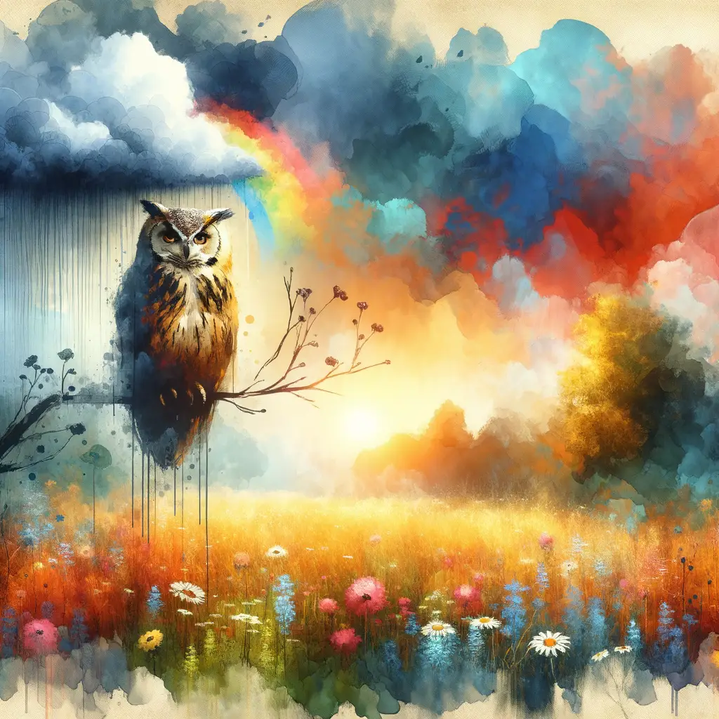 Whispers of the Wise: A Reverie in Rain and Rainbow