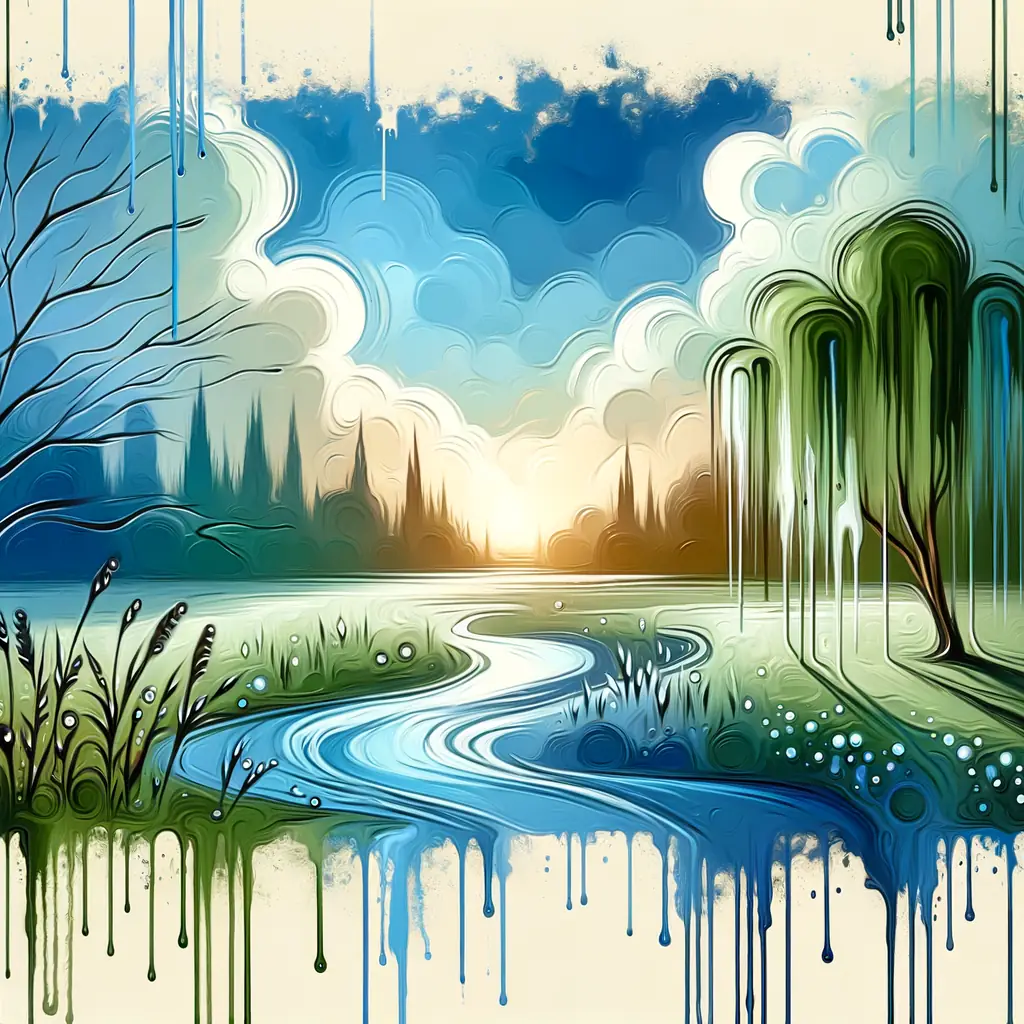 Aquamarine Echoes: An Ode to Healing Meadow