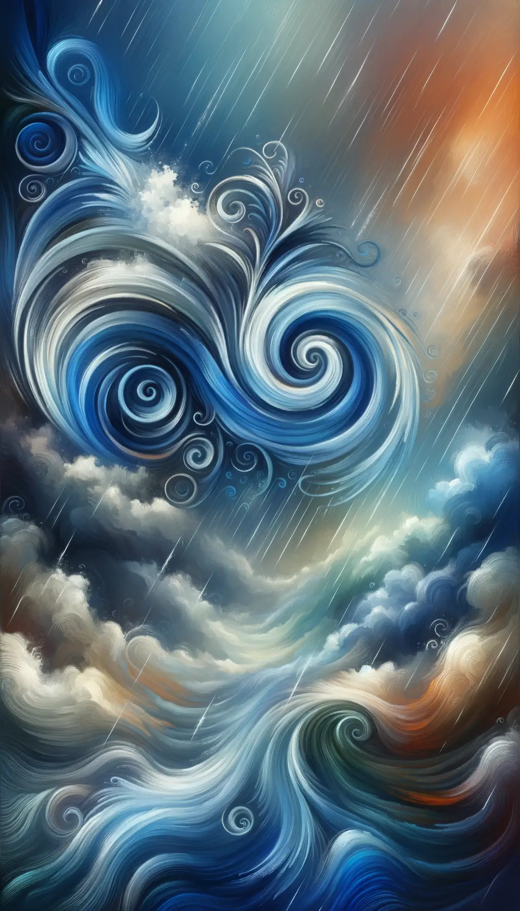 Serenade of Emerging Souls: Whispers of Rain and Blue