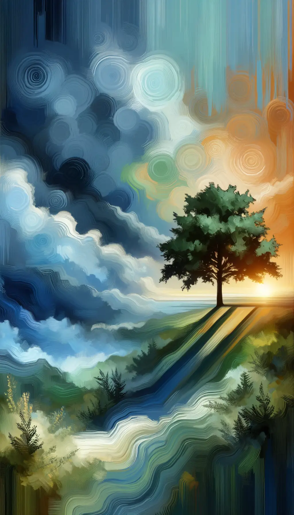 Resilient Reverie: Sunrise Over Still Waters