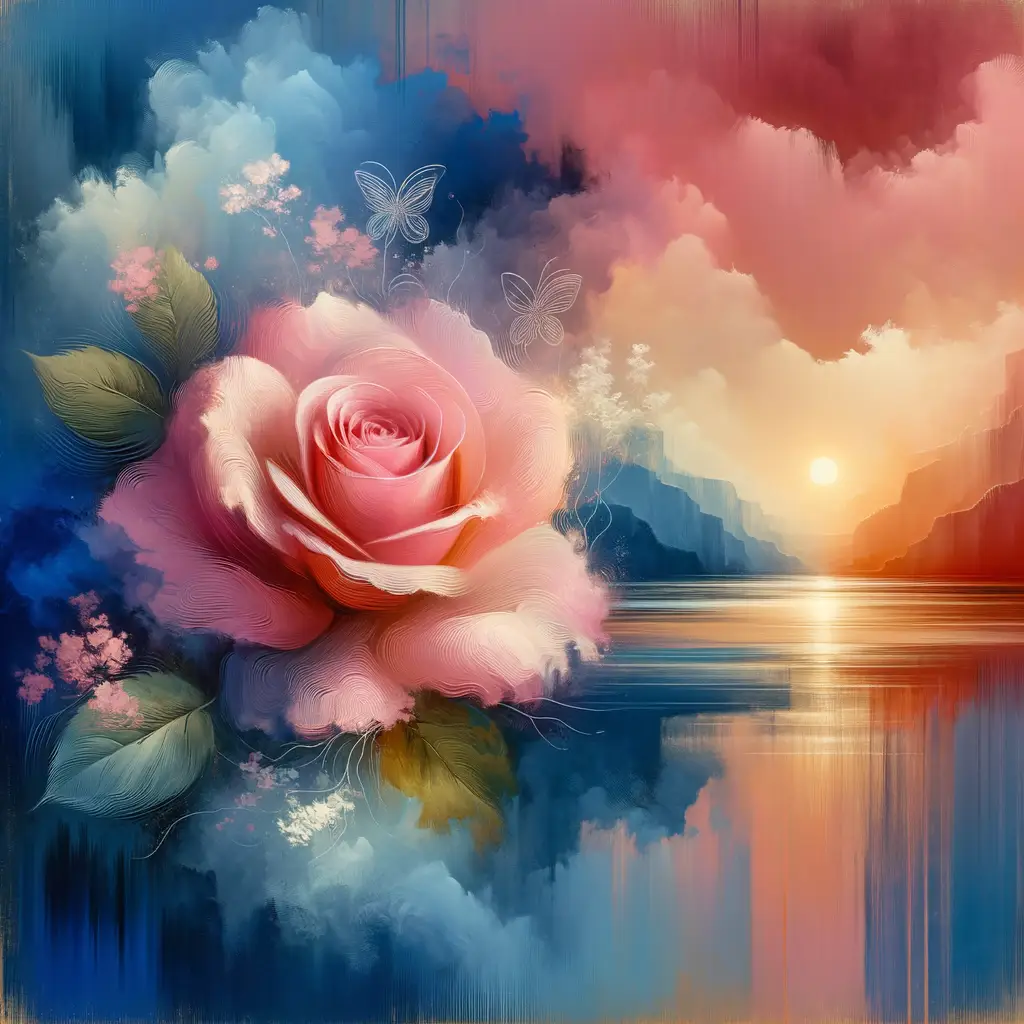 A Rose's Embrace: Serenity at Twilight