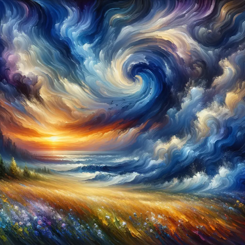 Waves of Reflection: Whispers Beneath the Sunset