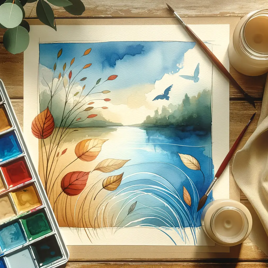 Embrace of Serenity: Whispers Among the Ocean's Sky
