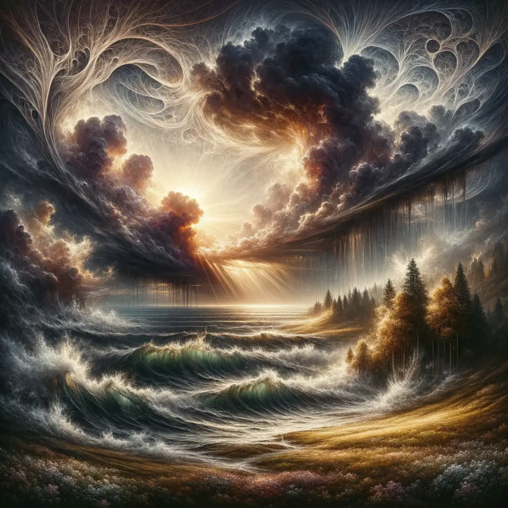 Whispers of the Tempest: Respite in the Meadow's Solace