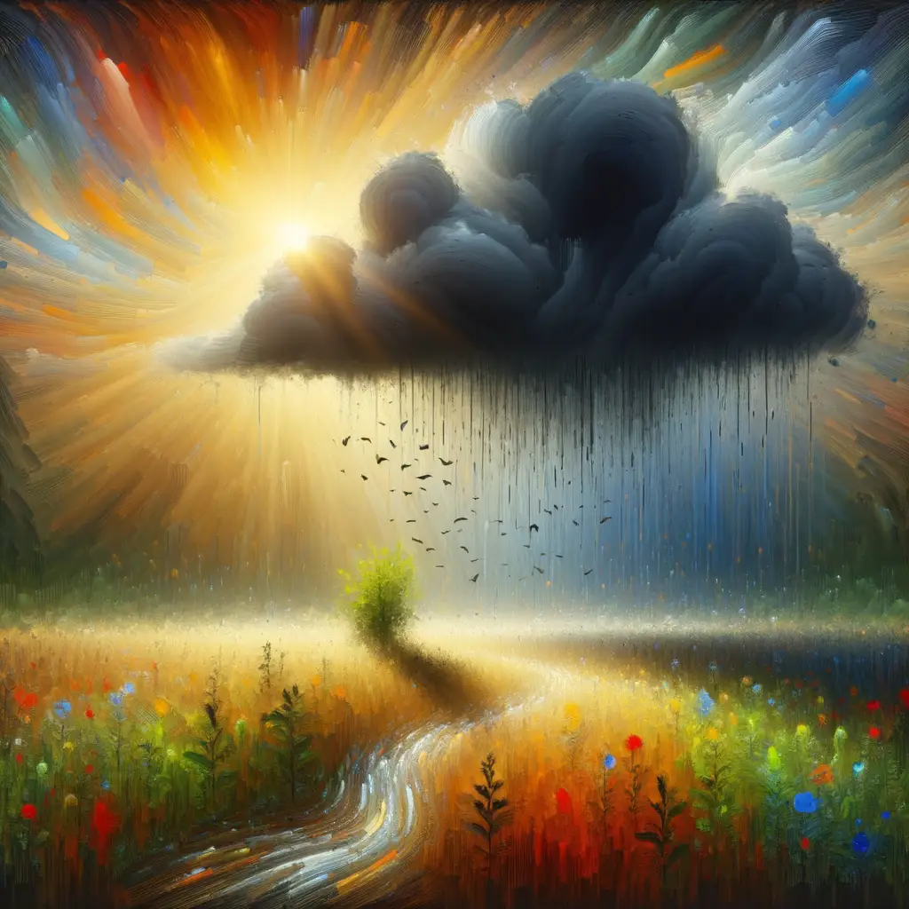 Whispers of Serenity in the Storm's Embrace