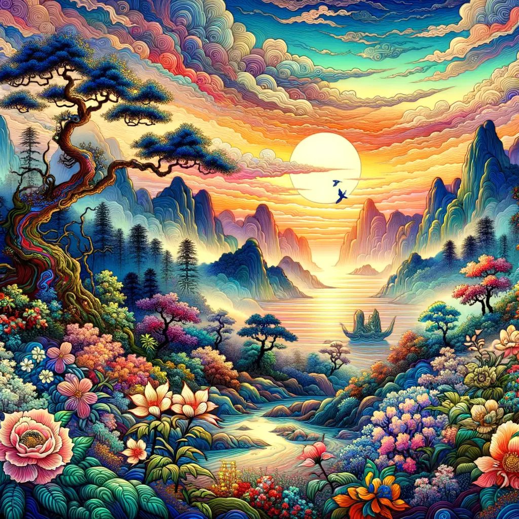 Oceans of Insight: Blossoms in the Dawn's Embrace