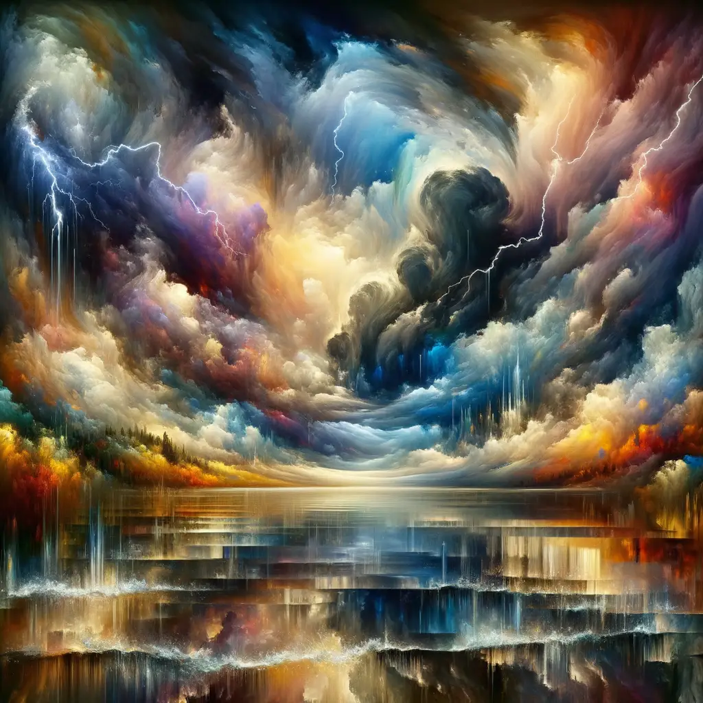 Whispers of Reflection: A Symphony of Emotive Skies