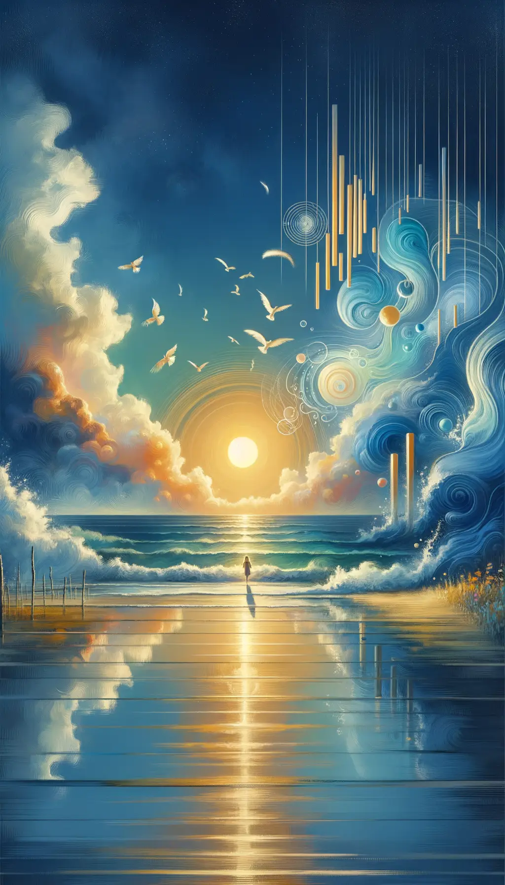 Aurora of Calm: Melodies Whispered by Breeze and Stream