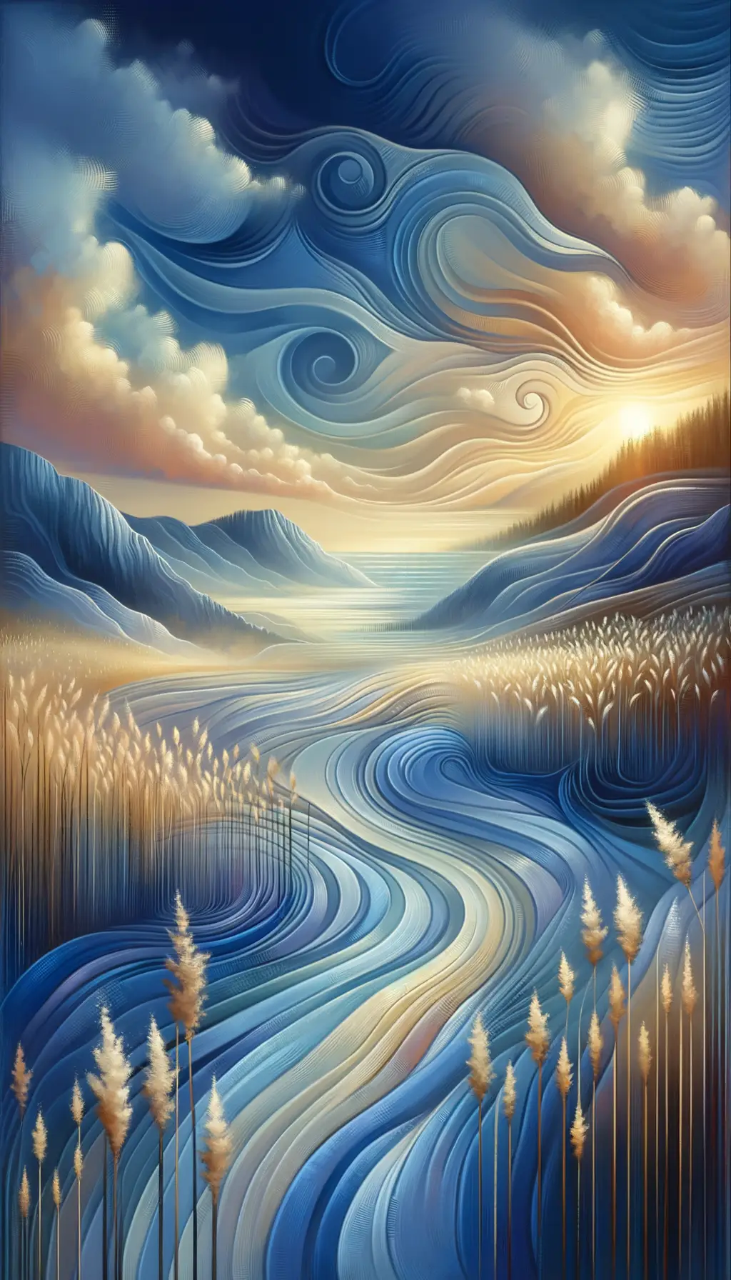 Aquamarine Serenity: A therapeutic dance between ocean and meadow
